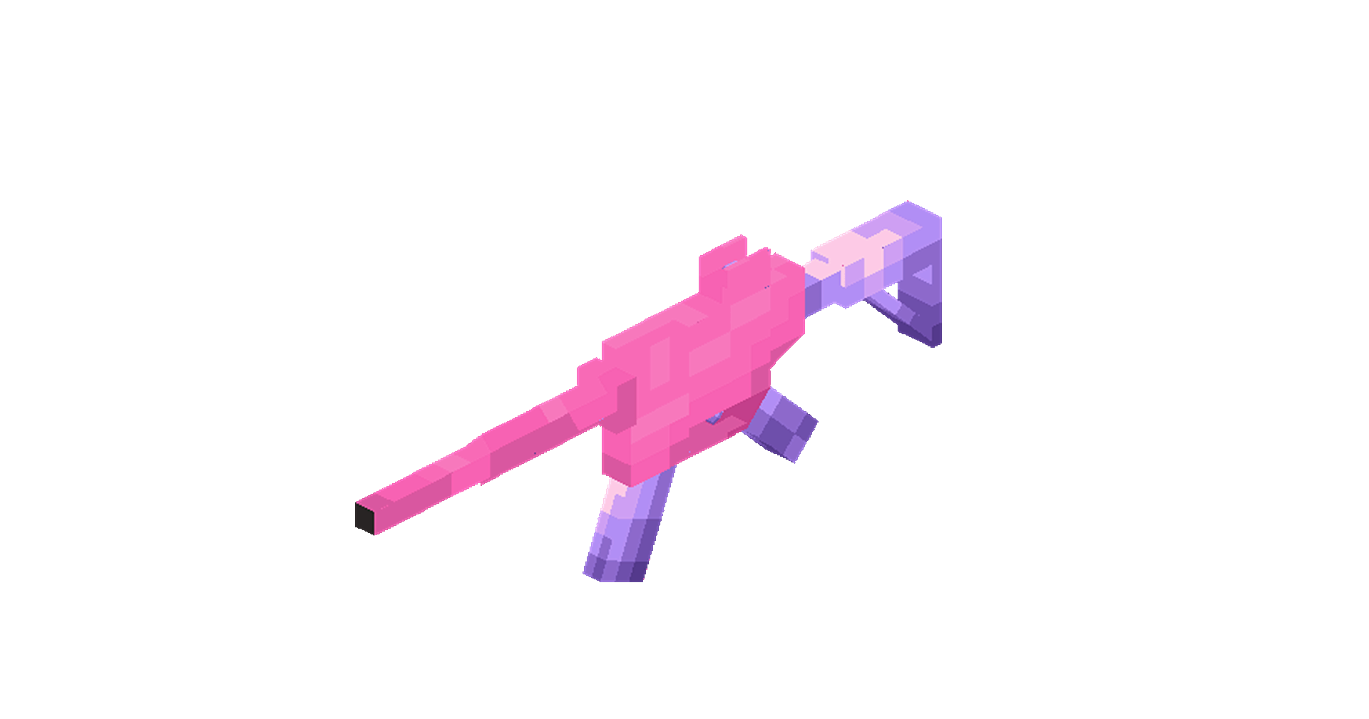 Pink/amethyst M4 rifle